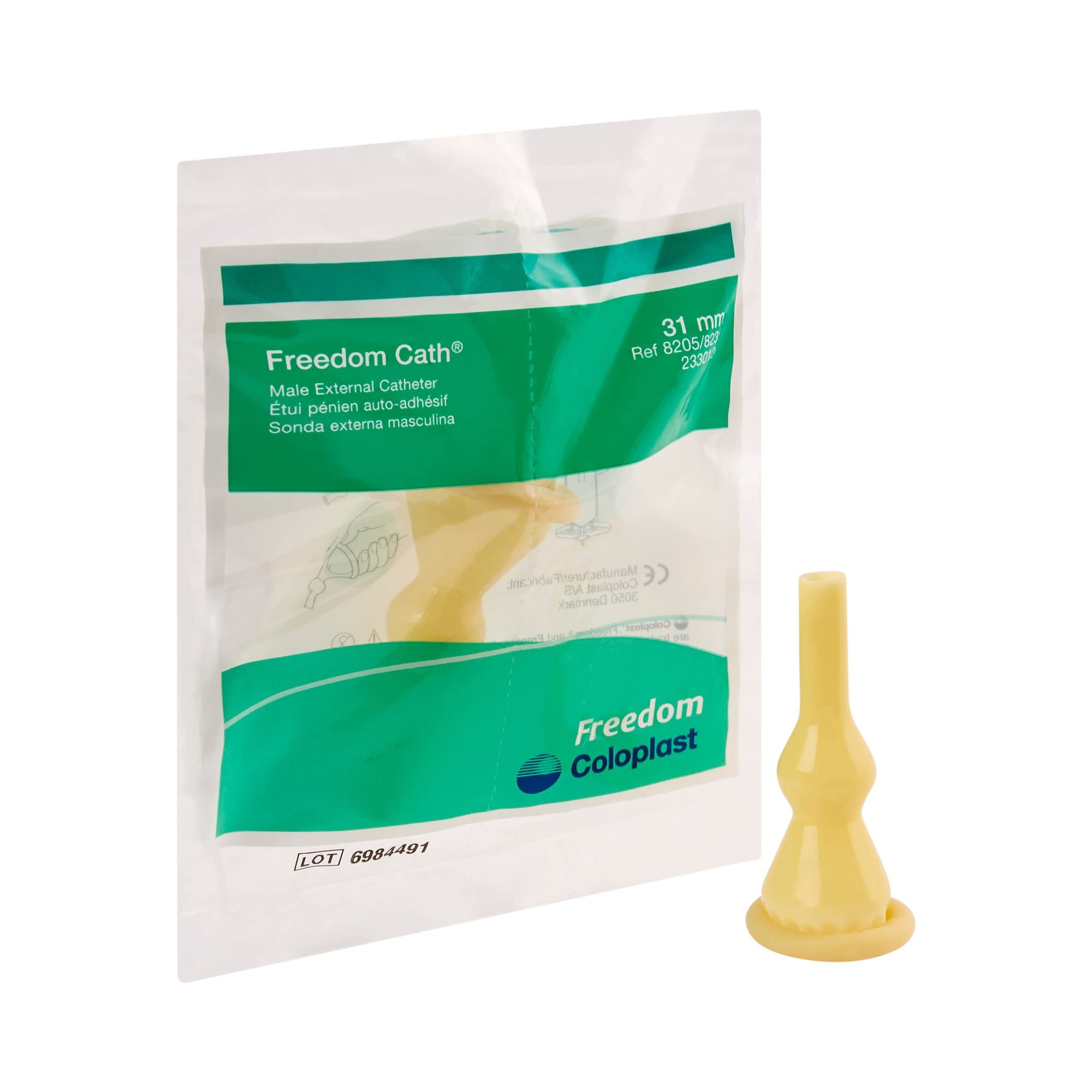 Freedom Cath Disposable Latex Male External Catheter 31 mm 100 per Box