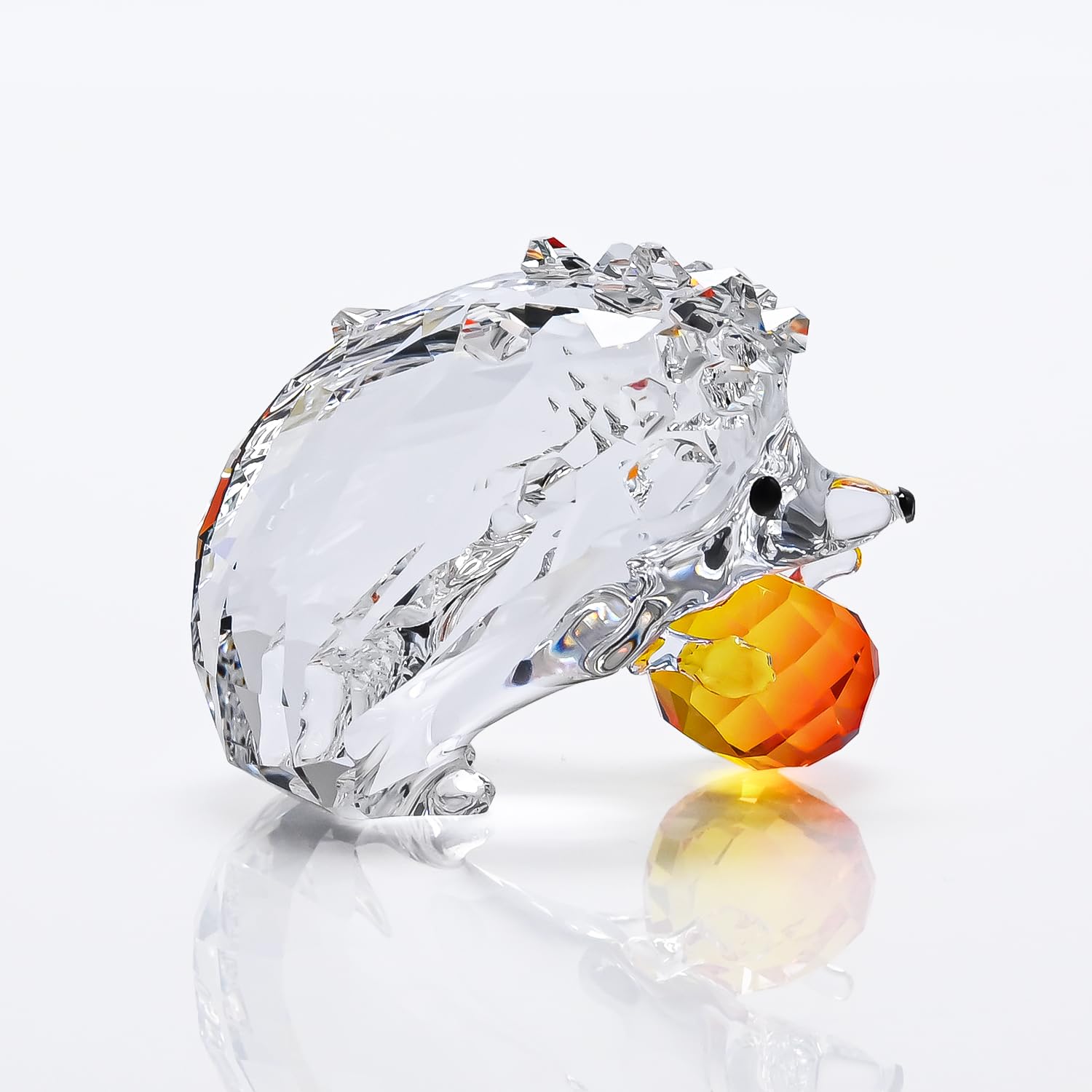 Amazon.co.jp: フィギュリン ハリネズミとリンゴ フィギュア オブジェ