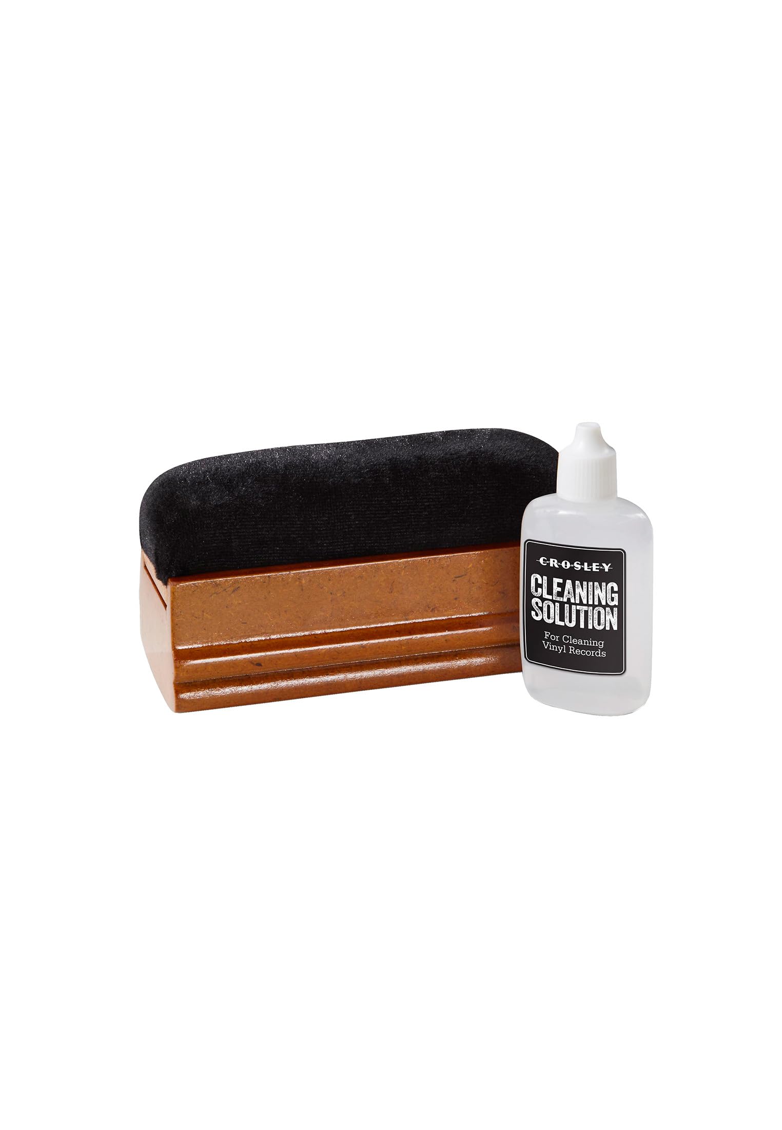 Crosley AC20 Turntable Record Maintenance Kit with Cleaning Solution and Velvet Brush