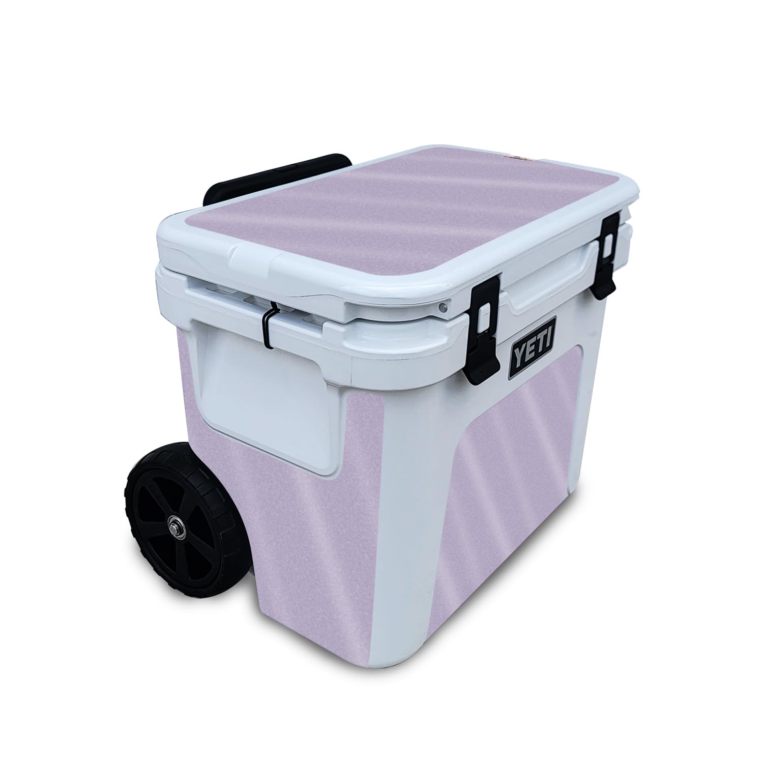 Glossy Glitter Skin Compatible with Yeti Roadie 32 Wheeled Cooler - Solid Lavender - Premium 3M Vinyl Protective Wrap Decal Cover - Easy to Apply | Crafted in The USA by MightySkins
