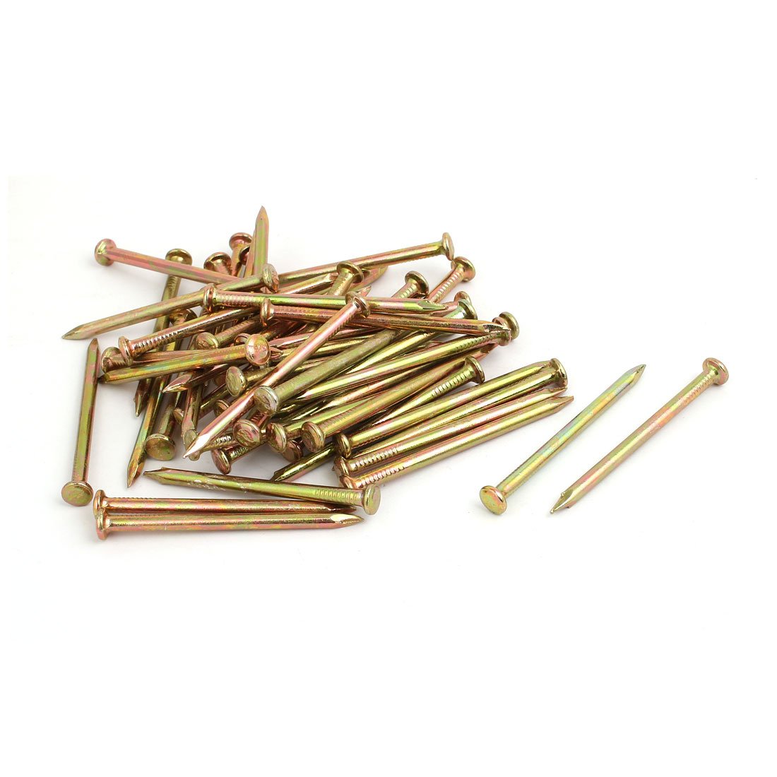 Aexit Fiber Concrete Fastener Cement Wall Steel Point Tip Wire Nails 60mm Length 50PCS Model:44as547qo264