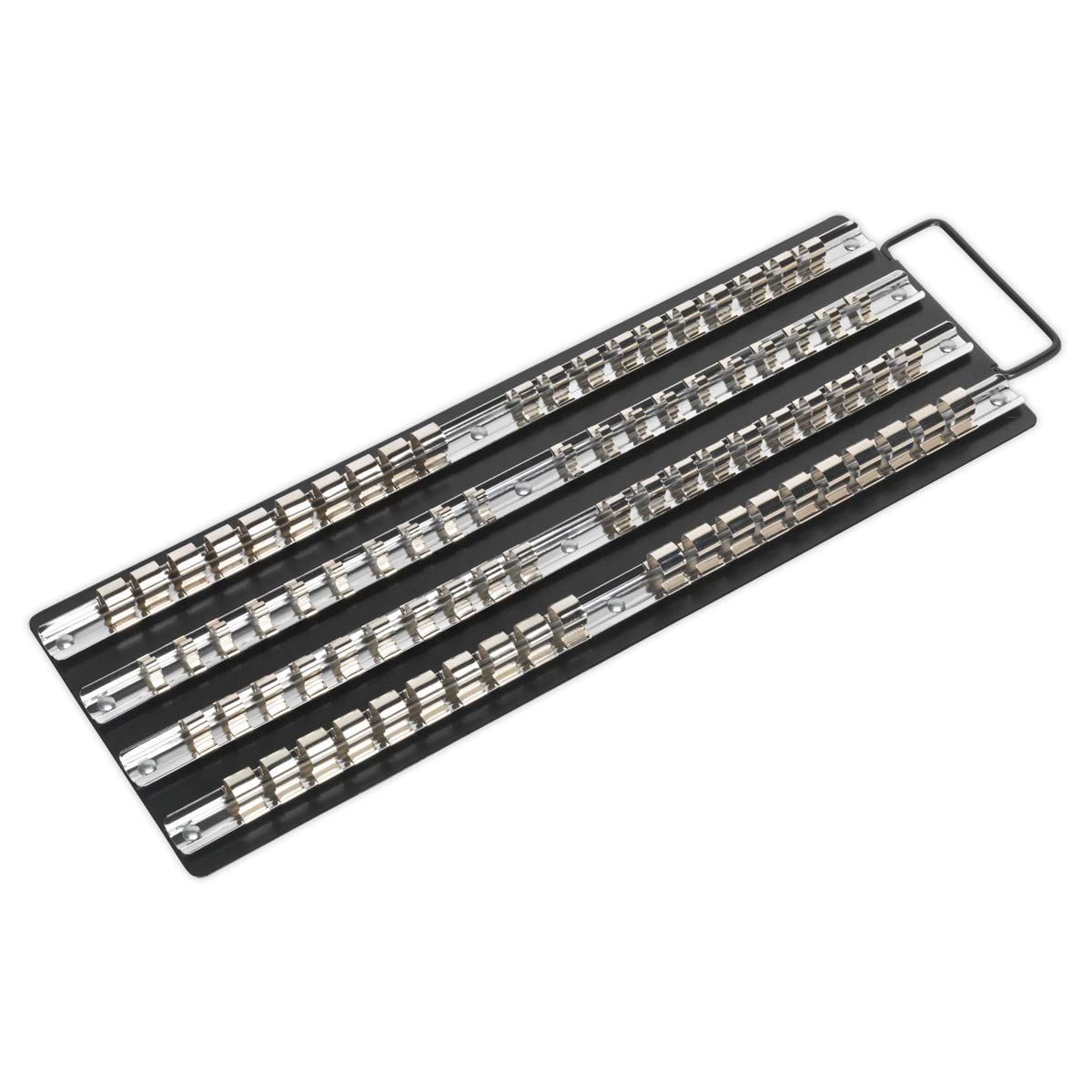Sealey Black Ak271b Socket Rail Tray 1/4 3/8 And 1/2Sq Drive