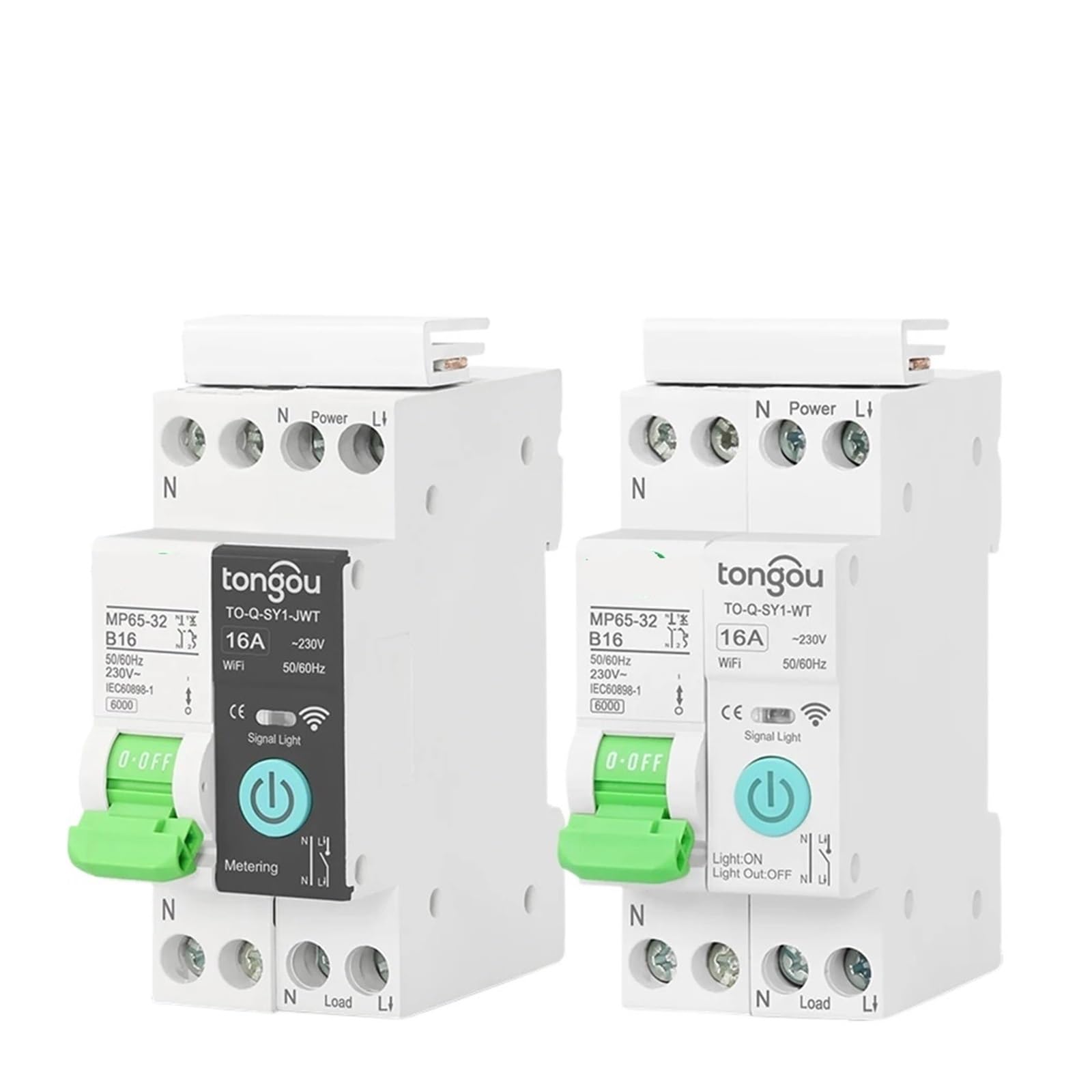 Disyuntor inteligente 16A para controlar circuitos eléctricos sin medir consumo 3