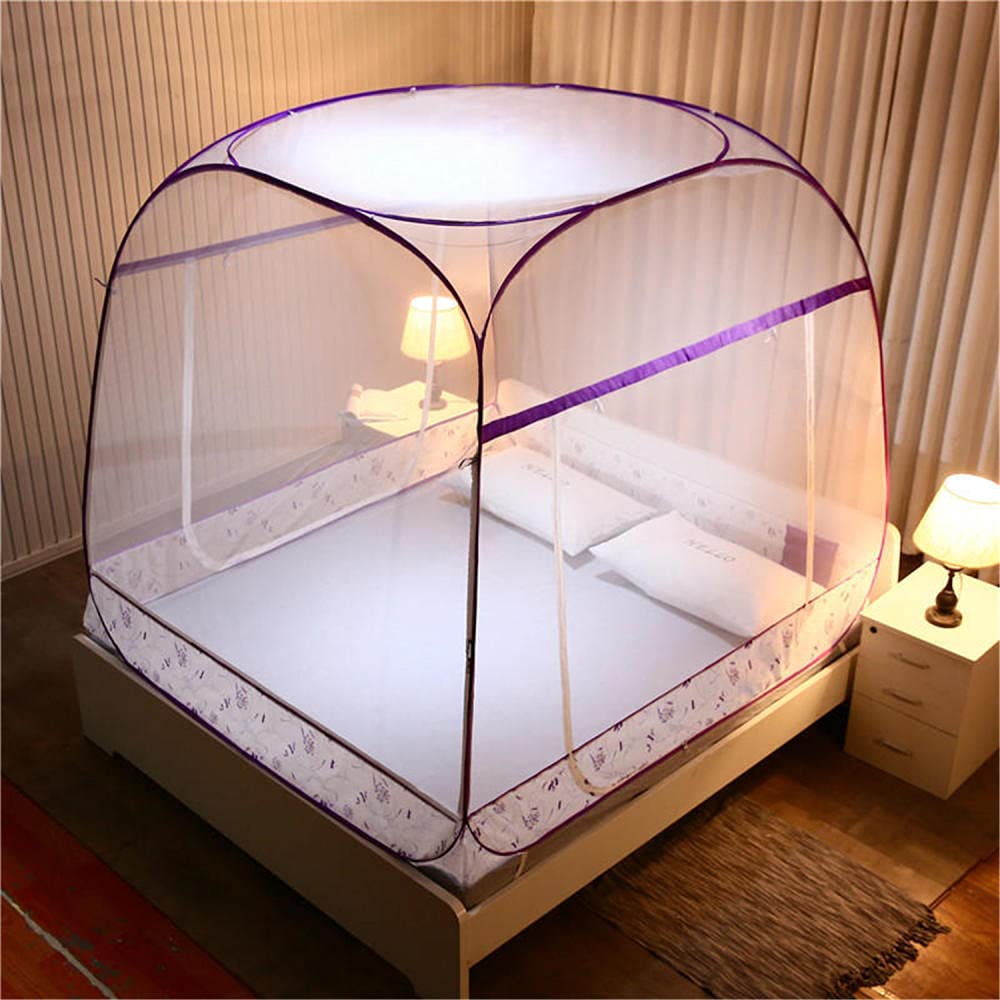 GJMSSMY Mosquito Nets, Portable Foldable Mosquito Mesh Net, Mosquito Net for Bed, Fine mesh Mosquito Net for Bed-C_200*220cm