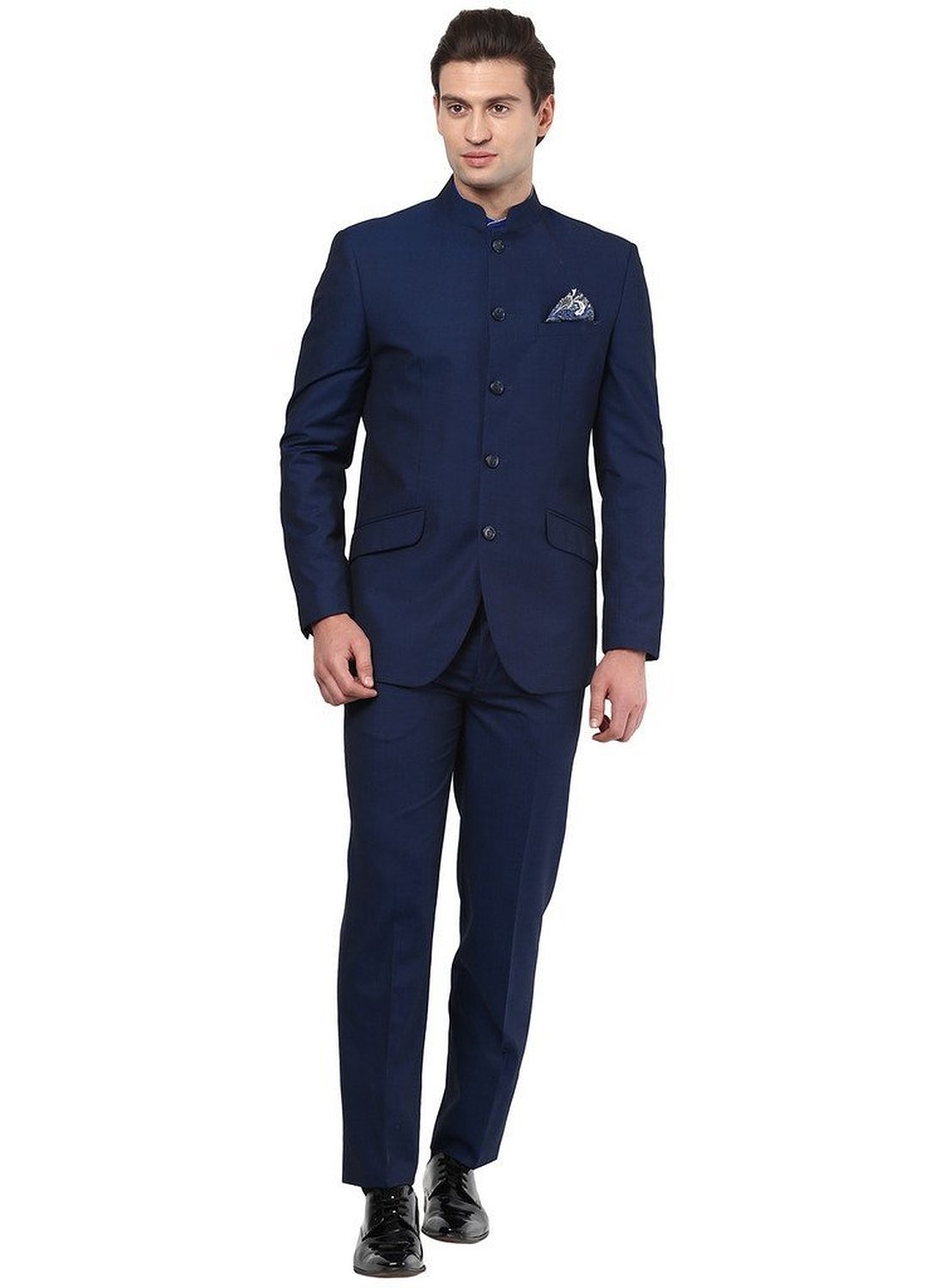 Royal Mens Nehru Grandad Collar Suit 
