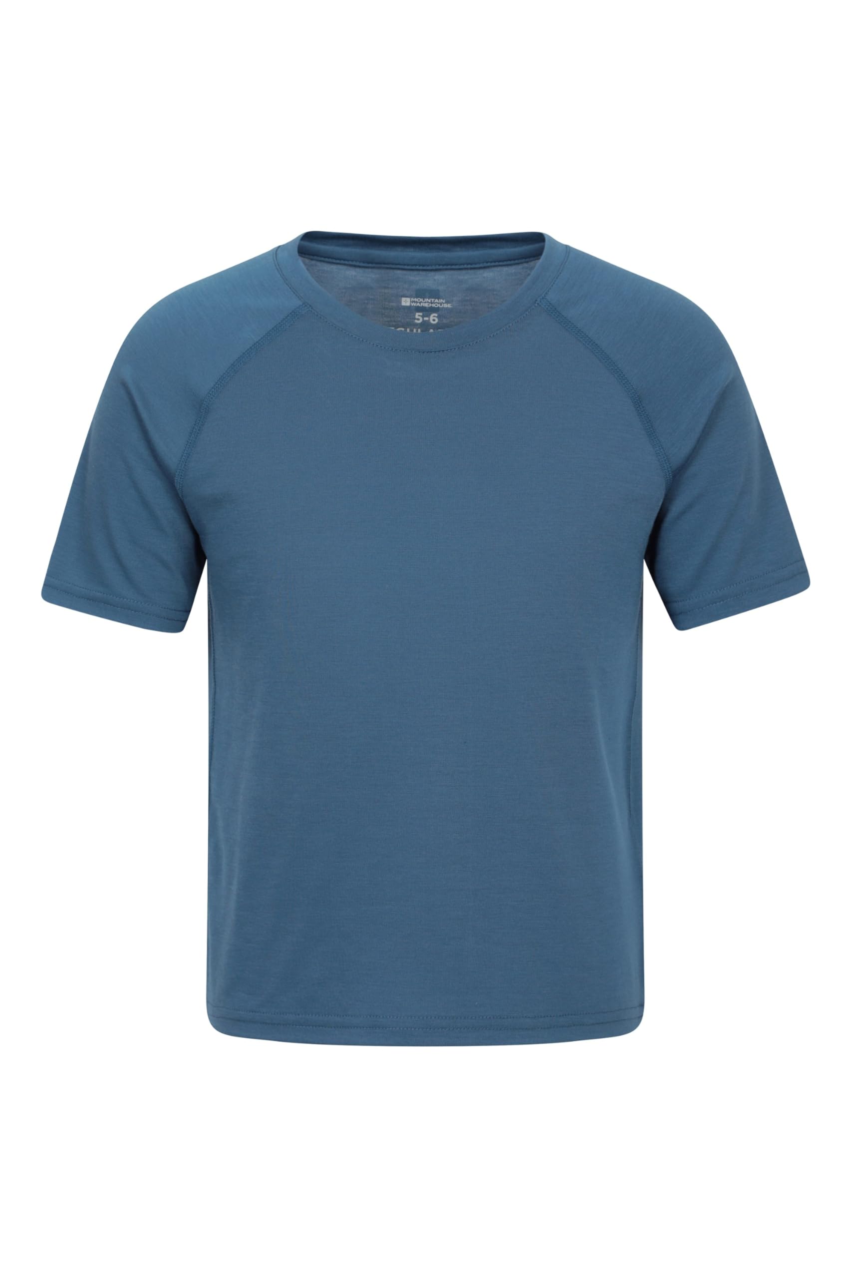 Mountain Warehouse Blue Quick Dry Kids Short Sleeve T-Shirt Teen Size 13 Years