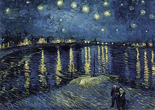 RAVENSBURGER 135592 Puzzle 1000p-Kunst Collection-Die Sternennacht auf Rhône-Vincent Van Gogh-Erwachsene und Kinder ab… – Bild 3