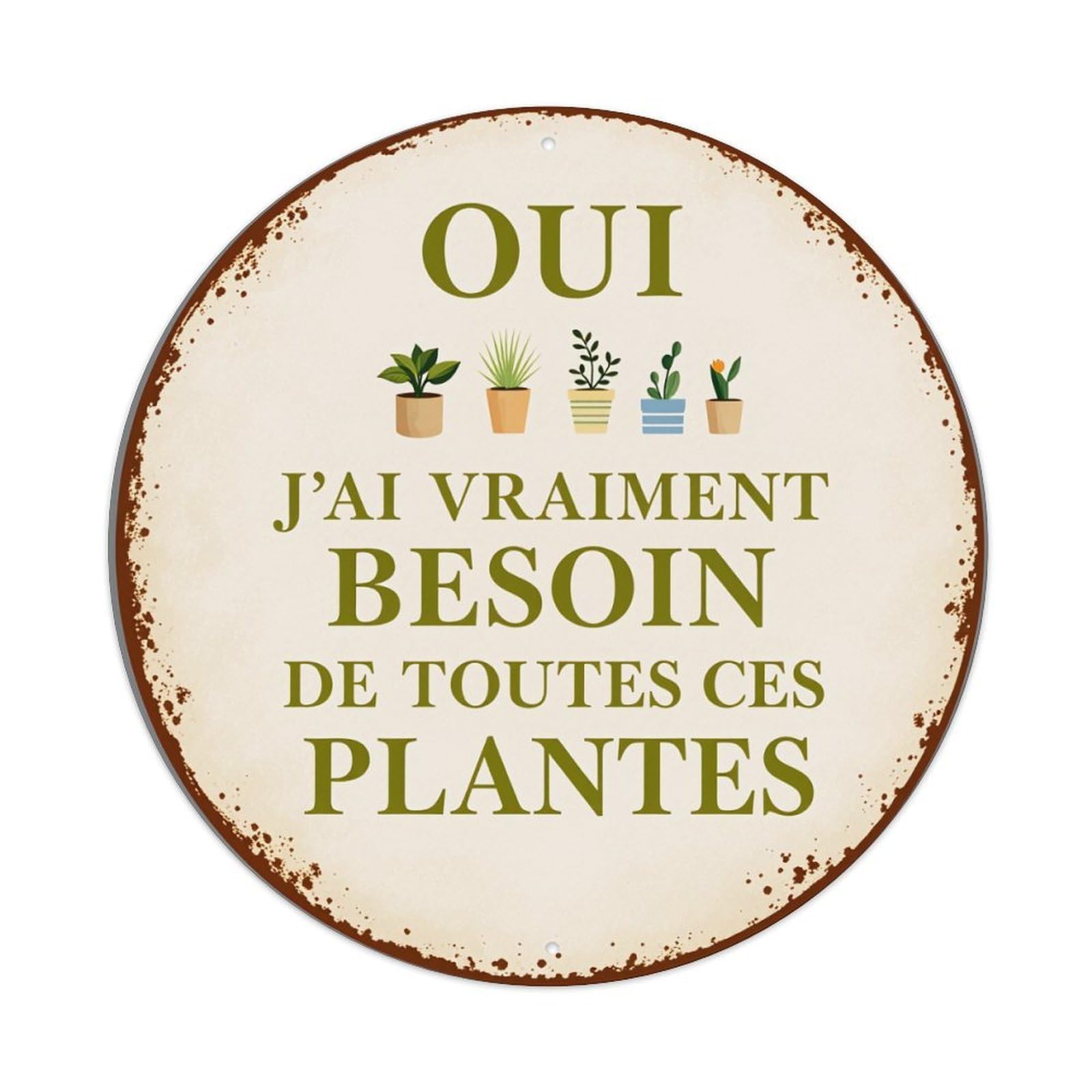 Yes I Really Need All These Plants(1) Tin Sign Vintage Style Home Bar Garden Wall Plaque Decor Metal Poster 8x12 Inch