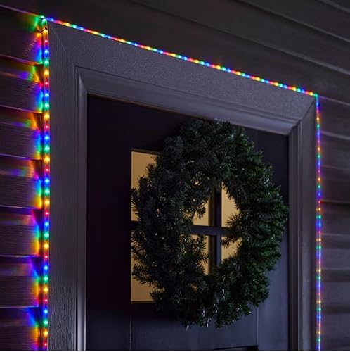 Miniatura 3 de GE StayBright 82155LO - 240 luces LED de Navidad integradas multicolor constantes de 19.6 pies con tubo transparente