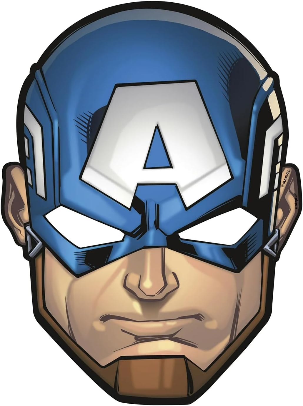Assorted Avengers Paper Masks - 8 Pcs. | Multicolor Marvel Superhero Party Supplies | Perfect for Birthdays and Celebrations