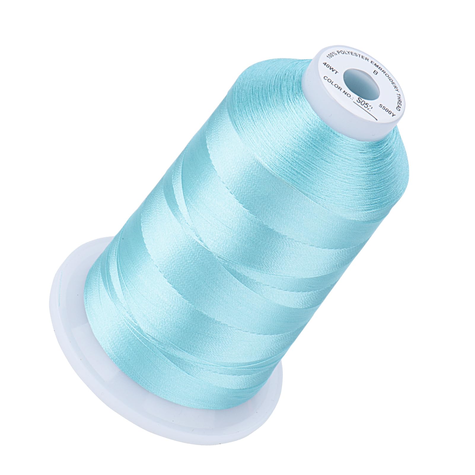 Simthread Embroidery Machine Thread 5000M 40WT Polyester, Summer Sky S052
