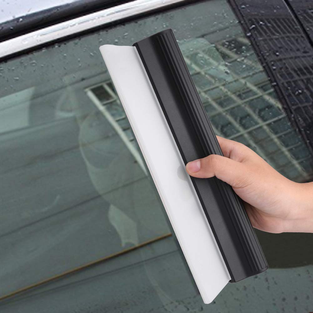 Escobilla de Goma para Coche, Escurridor de Hoja de Agua con Barra en T de Silicona, Escurridor de Secado de Coche, Raspador de Limpiaparabrisas para L Limpieza