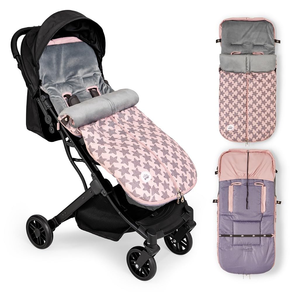 Saco Silla Paseo Universal Interbaby | Saco Bebe Invierno Suave, Cálido, Afelpado | Saco Carro Bebe Invierno Desmontable, Doble Apertura, Lavado Fácil, Materiales Antialérgicos