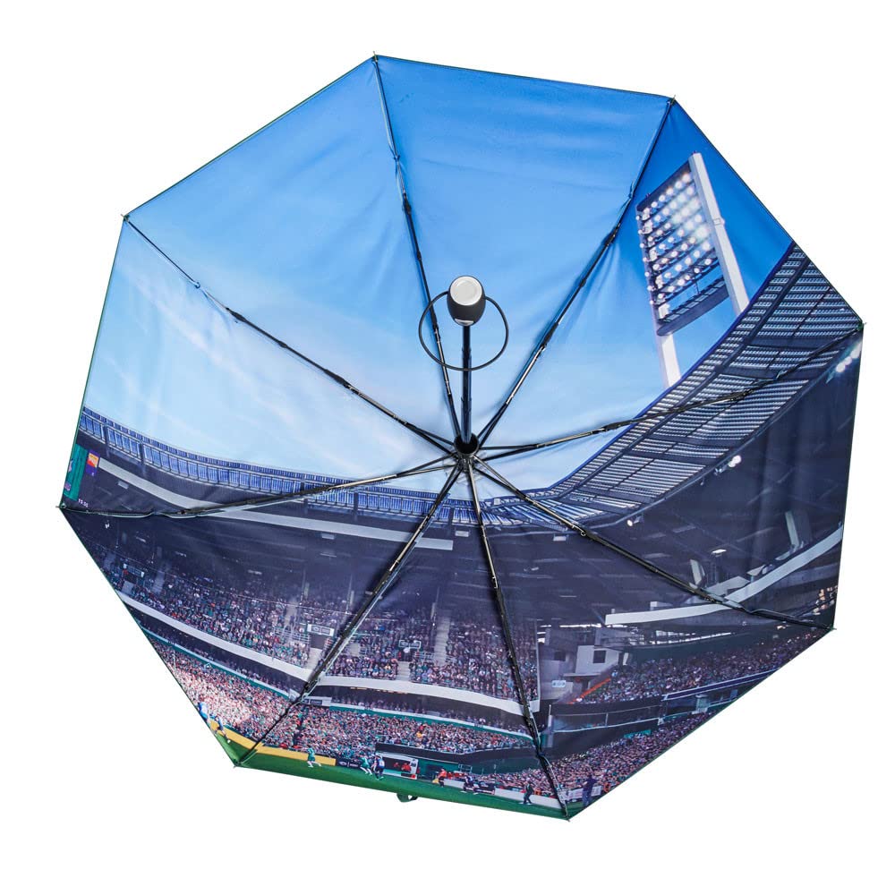 SV Werder Bremen Taschenschirm - Raute - grün Regenschirm Knirps - plus Lesezeichen Wir lieben Fußball