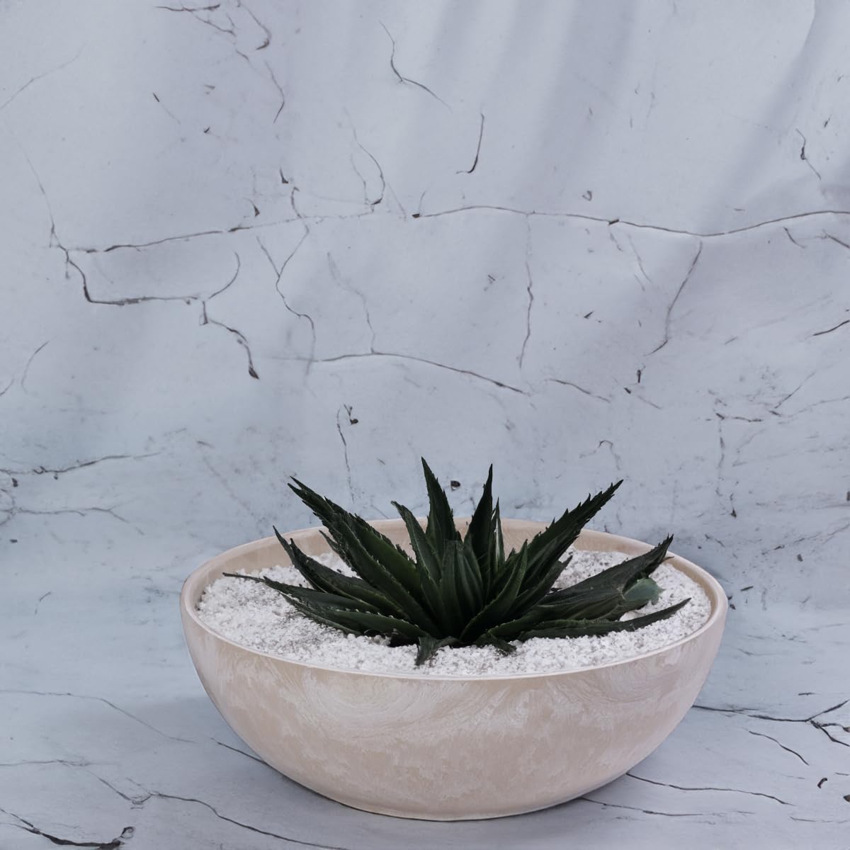 KOTARBAU® Pot De Fleurs 240x240x450mm Imitation Béton Terre
