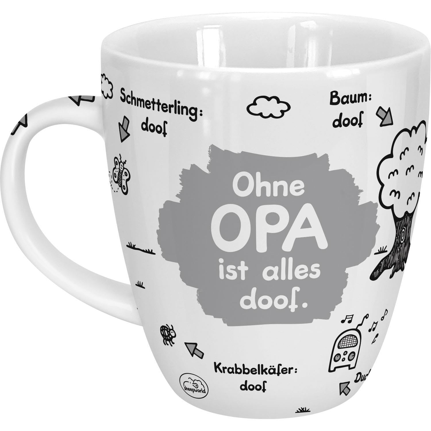 Sheepworld Tasse Ohne Opa ist alles doof