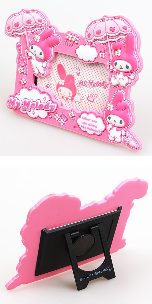 Amazon.co.jp: 【マイメロディ】ラバーフォトフレームS 音符 ピンク