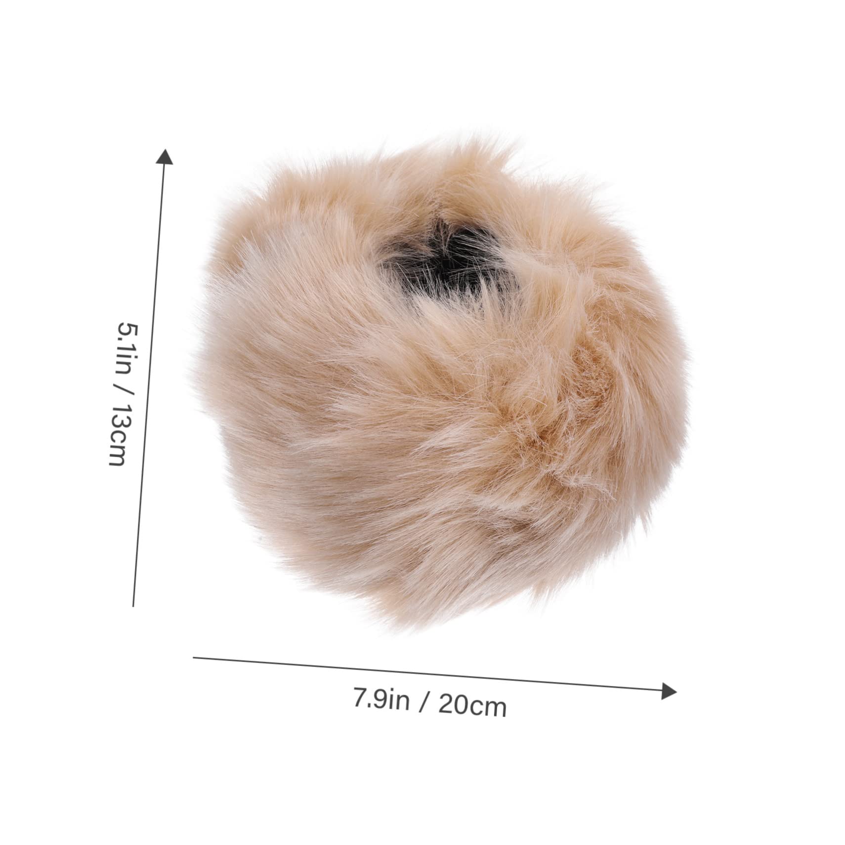 TOVINANNA Fuzzy Wrist Cuff Faux Fur Arm Cuffs Winter Wristband Hand Warmer for Couples