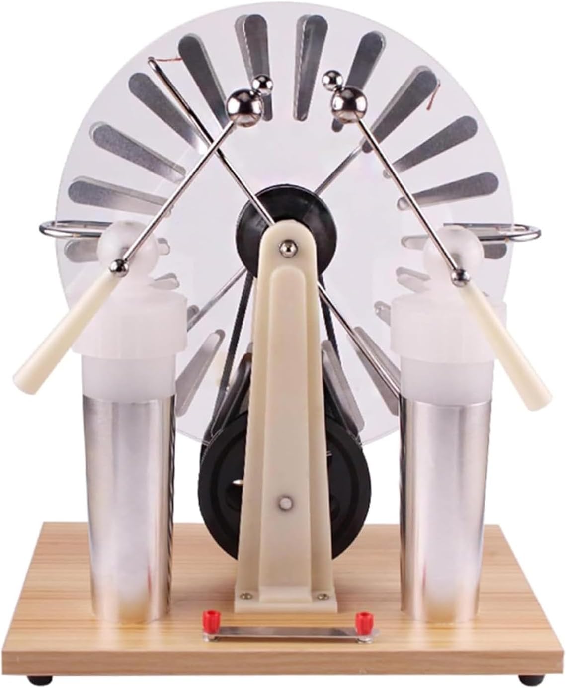 Physics Static Generator, Electrostatic Induction Motor with Hand Crank, Excellent Static Electricity Generation Performance, Brighter Discharge Spark and Safe High Voltage Output, for Learning