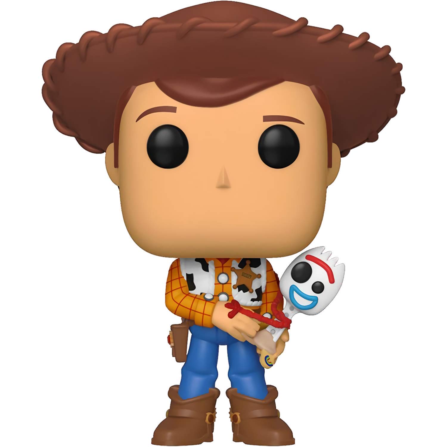 POP! トイストーリー4 535 ウッディ&フォーキーウォーキ Amazon.com: Funko Pop! Toy Story 4 Sheriff Woody Holding Forky