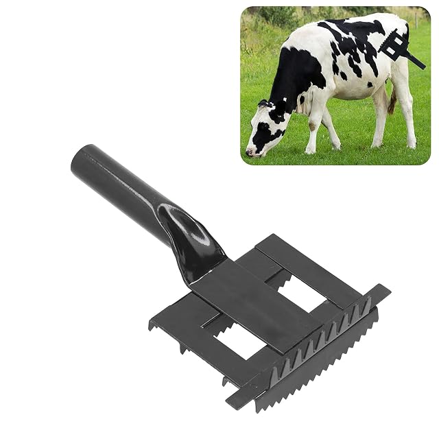 Foto 4 de 8 de Cepillo de aseo para mascotas, peine antipruriginoso de pelo de caballo para ganado, ganado, vaca, oveja