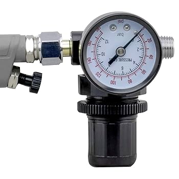 NuMax SPS08 Pneumatic 0.8mm Tip Mini HVLP Gravity Feed Spray
