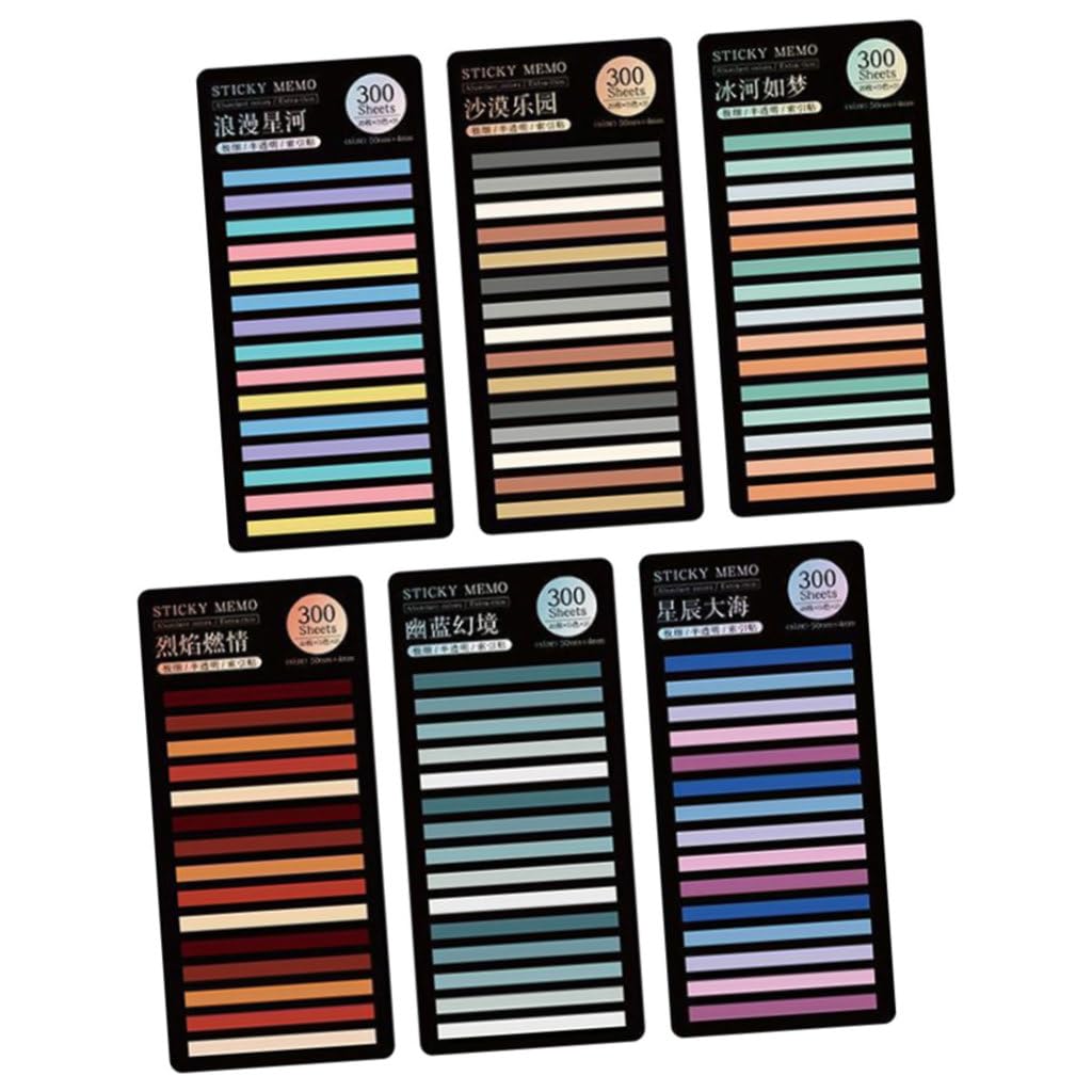DOITOOL 30 Set Segnalibri Adesivi Colorati Marker per Pagine con Design Casual per Ufficio Scuola e Casa per Organizzazione Libri e Documenti