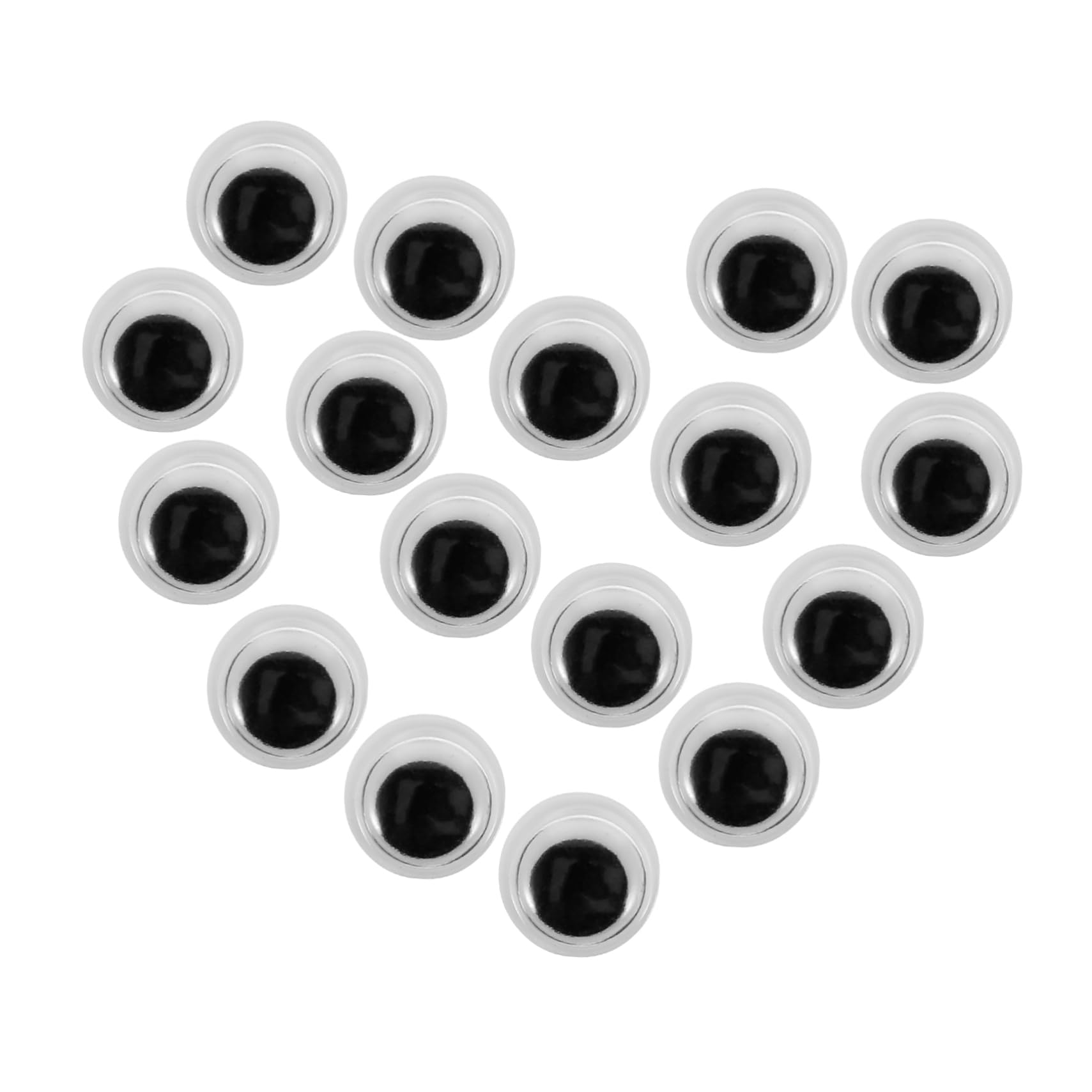 DIYEAH DIY Supplies 400pcs Self-Adhesive Wiggle Eyes Doll Eyes for DIY Stickers and Decals for Craft Toys and Birthday Party Favors