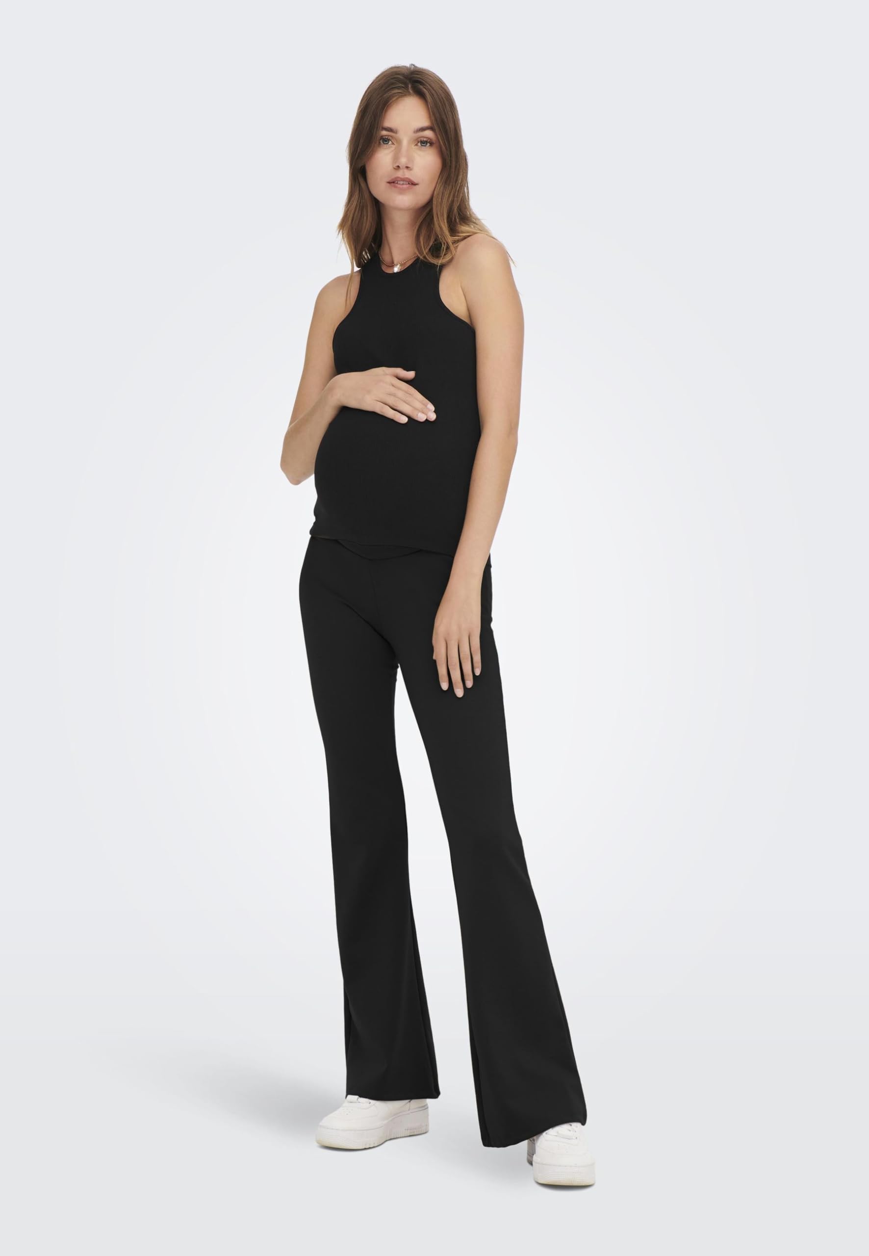 OLMFEVER Stretch Flaired Pants Jrs, Nero, S