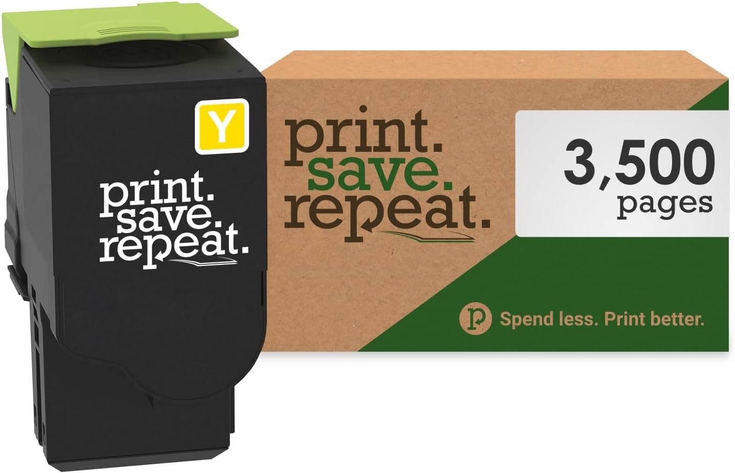 Print.Save.Repeat. Lexmark C241XY0 Yellow Extra High Yield Toner Cartridge for C2425, C2535, MC2425, MC2535, MC2640 Printers Laser Printer [3,500 Pages]
