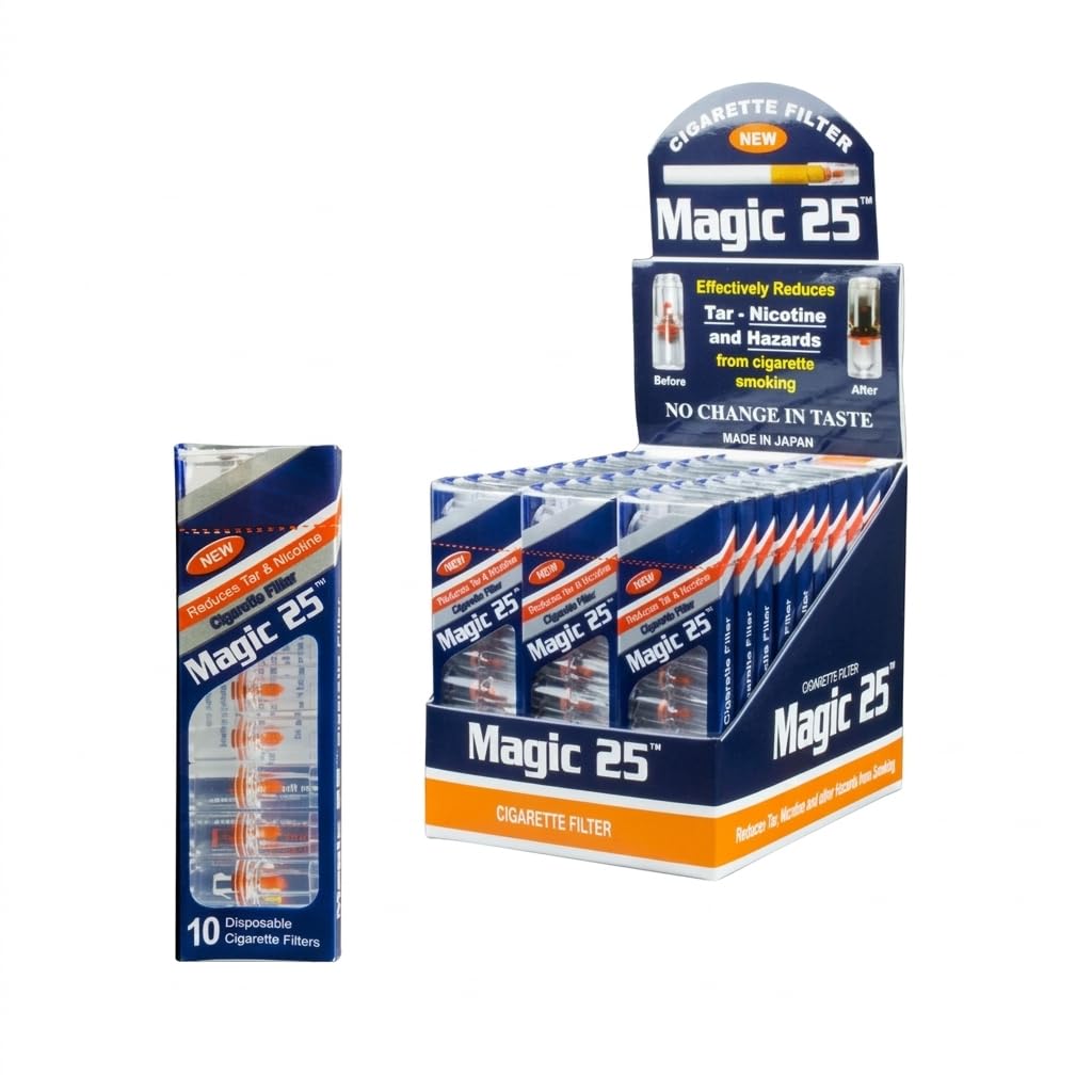 Amazon.com: Magic 25 30 Packs (300pcs) Cigarette Filters by Magic 25 :  Health & Household