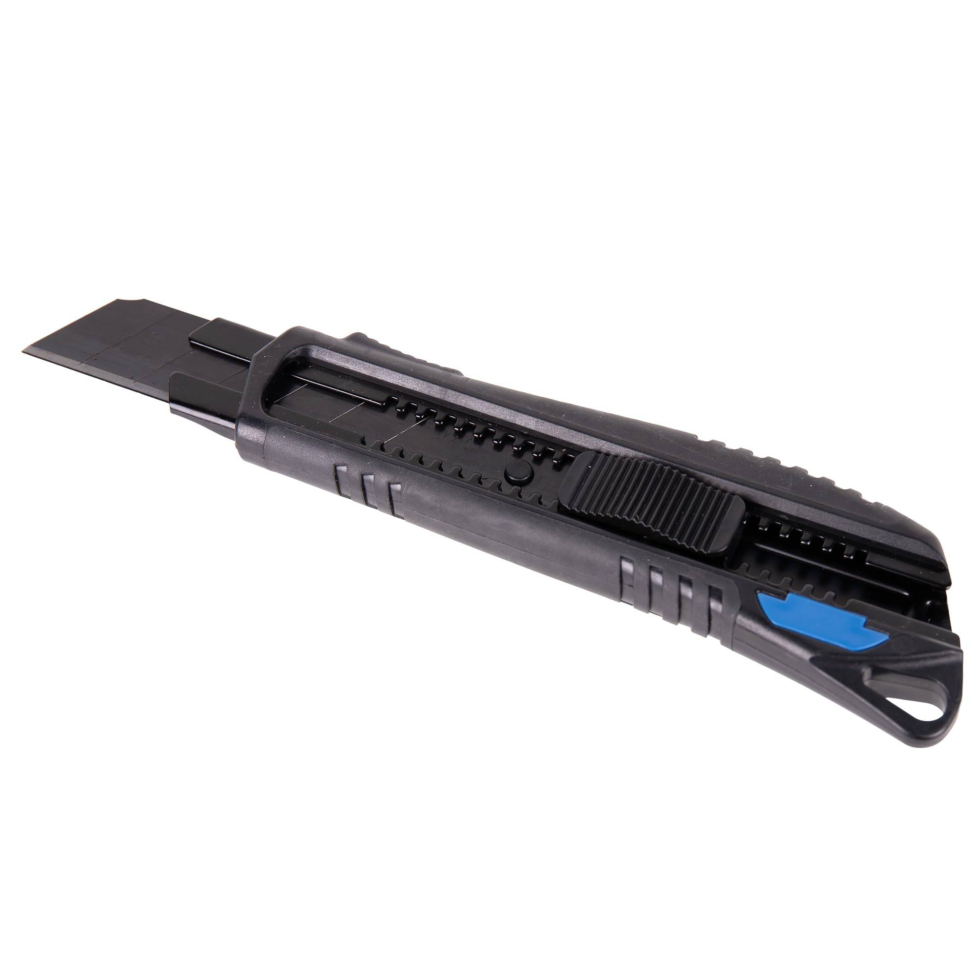 Cofan Cúter profesional | Material: ABS | Hoja negra SK2 (9 mm) o (18 mm) o (25 mm) | Bloqueo automático | Cambio rápido de cuchilla (1, Hoja 25 mm)