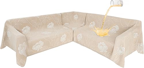 Fundas de sofá modulares impermeables 10% para perros, fundas de sofá esquinero en forma de L, fundas de sofá de felpilla lavables y modernas,