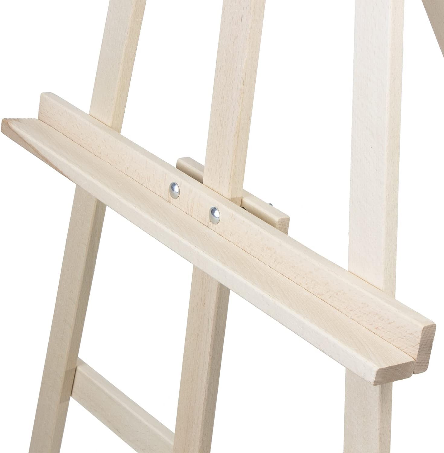 Chevalet en Bois Réglable pour Peinture – Idéal pour Artistes, en Hêtre Robuste et Durable, Hauteur Ajustable pour Confort Optimal (Bois, 2-180 cm)