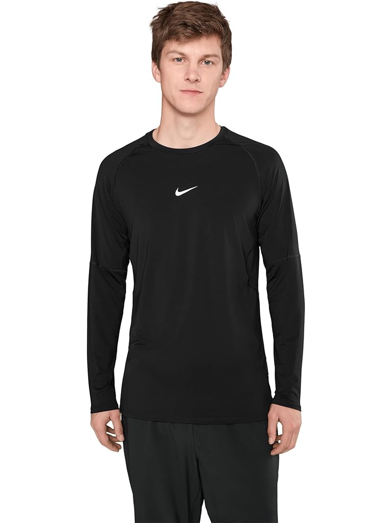 Gray Nike Pro Dri-FIT Slim Long-Sleeve Fitness Top