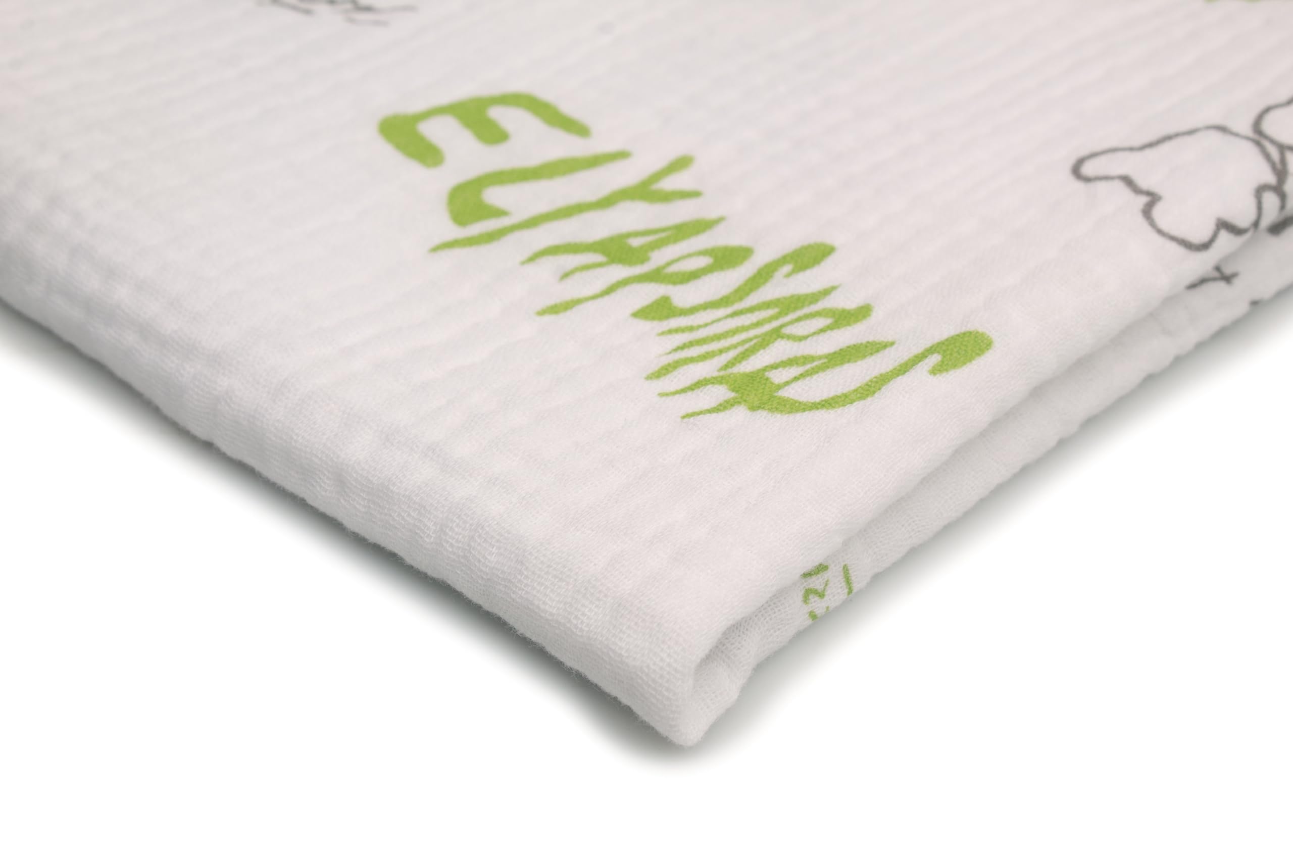 Printed Cotton Muslin, Double Gauze Fabric 50 x 130 cm (Teddy Bears with inscriptions)