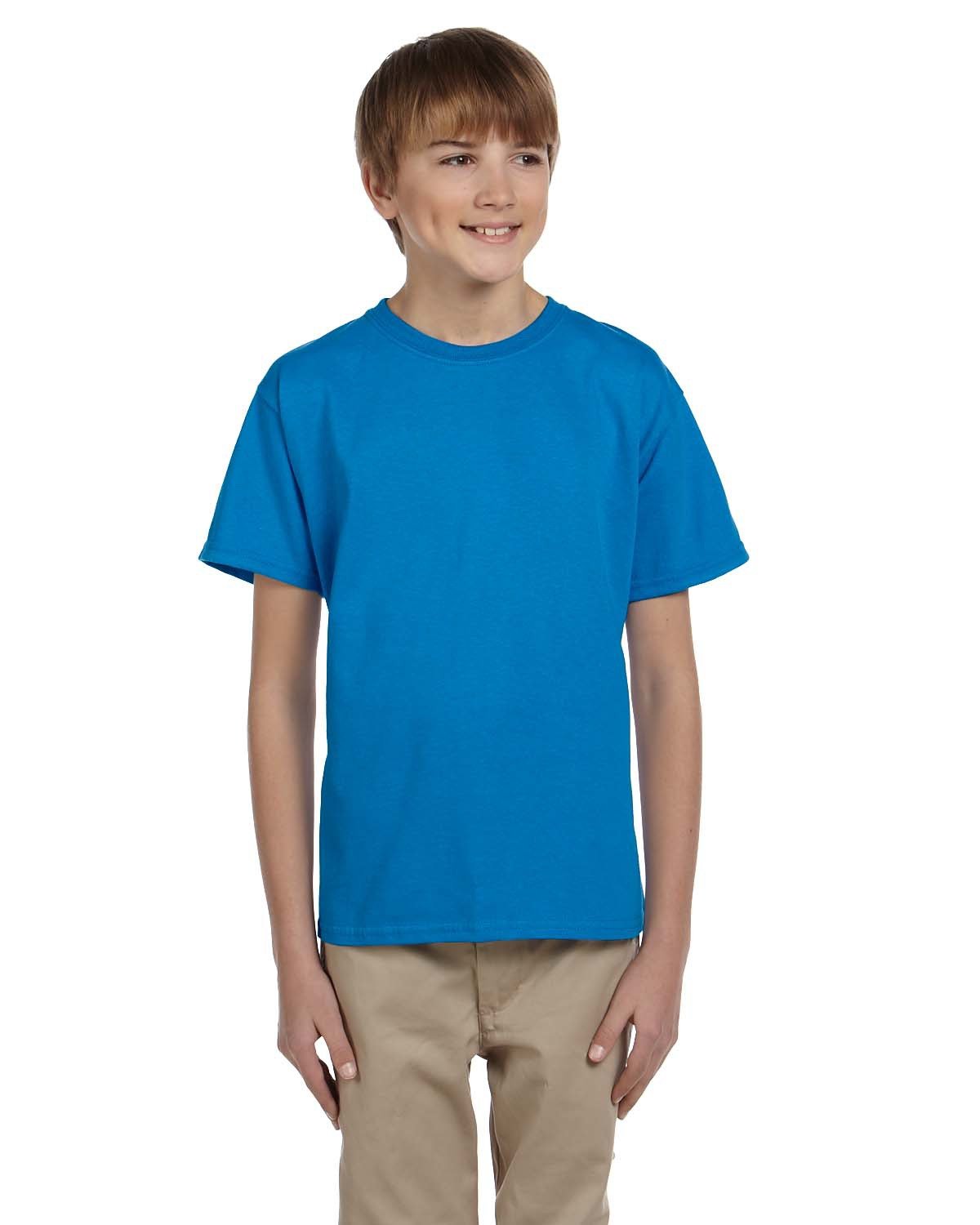 Gildan ® - Youth Heavy Cotton ™ 100% Cotton T-Shirt. 5000B - [Sky]