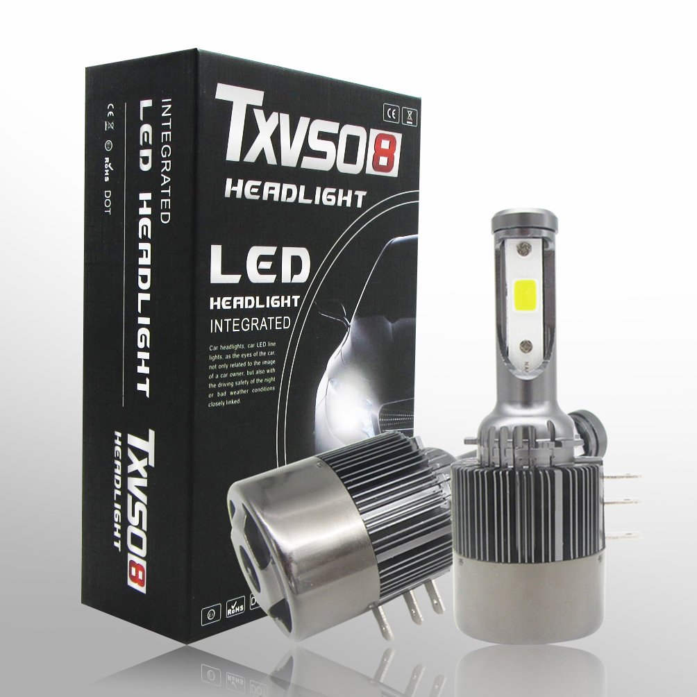 TOOGOO 2 szt. 55 W/żarówka 110 W/zestaw 11000 lm / zestaw H15 LED reflektory zastępują HID Bi-Xenon Hi/Lo żarówka 6000 K biała lampa
