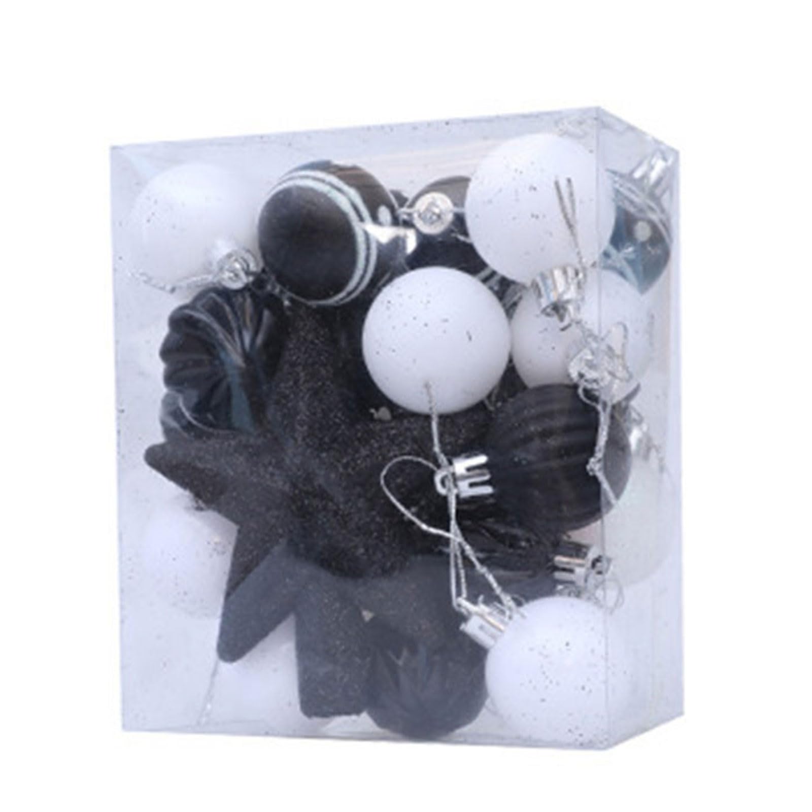 31Pcs Christmas Baubles Ball Tree Hanging Ornament for Wreath Mantels Winter Holiday Party Centerpieces Home Decor Accessory