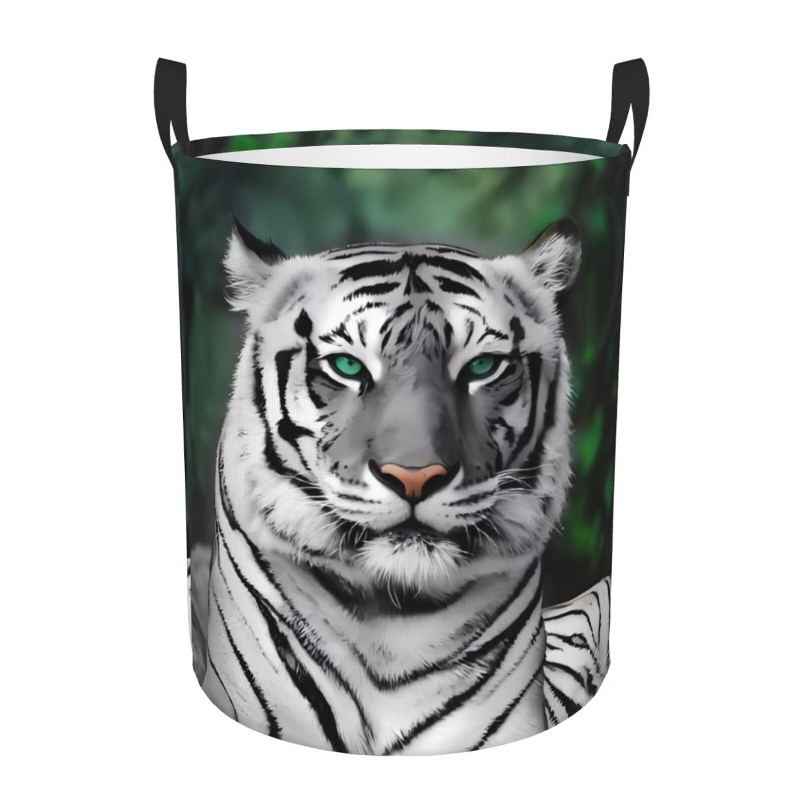 S Circular Hamper Cute leopard Print for Dirty Clothes
