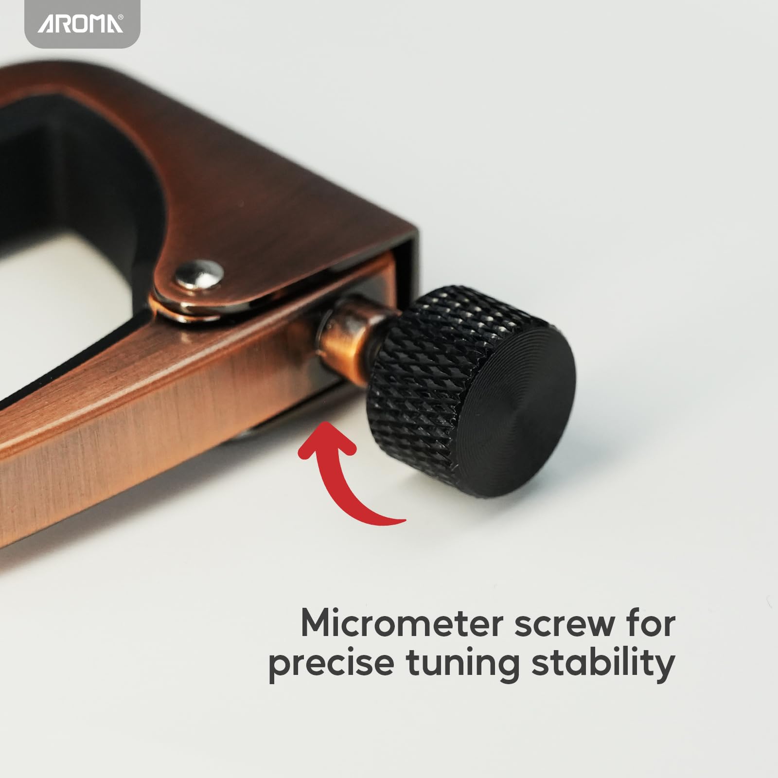 Aroma Guitar Capo Adjustable Tension Performance Capo for 6 Strings Acoustic Electric Guitars, Premium - Image 2