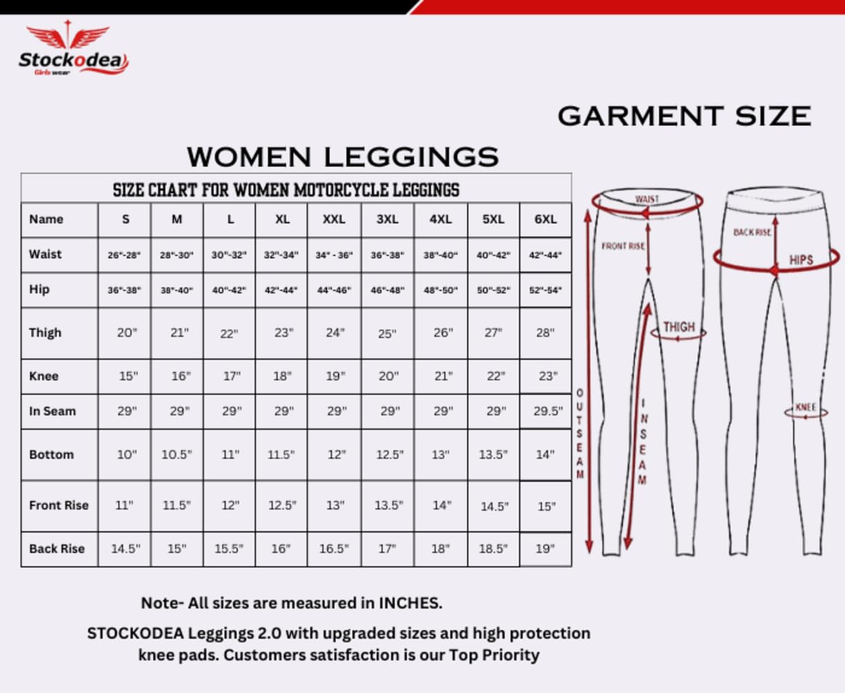 STOCKODEA Women Motorcycle Pants-Upgraded Protective Riding Leggings with CE Armor Pads-Short Leg-Waist 28