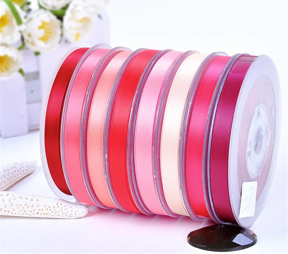 Satinband zum Verpacken von Geschenken, handgefertigte Schleifen, Blumensträuße, Party- und Hochzeitsdekoration