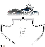 Vista 1 de Kinglemc Barra de choque Protector de motor Barra de carretera para Harley Davidson Touring Road King Street Glide Electra Glide CVO y Trike modelos