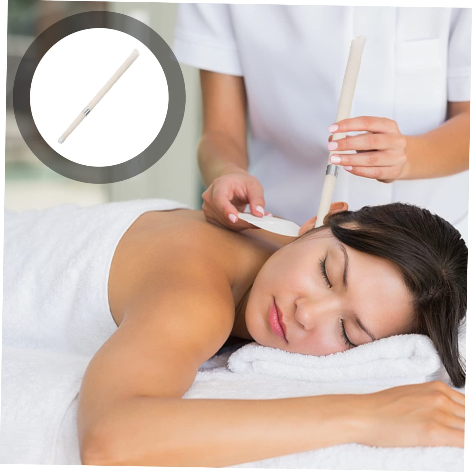 minkissy 60pezzi Sticks Per Orecchie Strumenti Per Pulizia Cerume Candles Per Benessere e Relax Casa