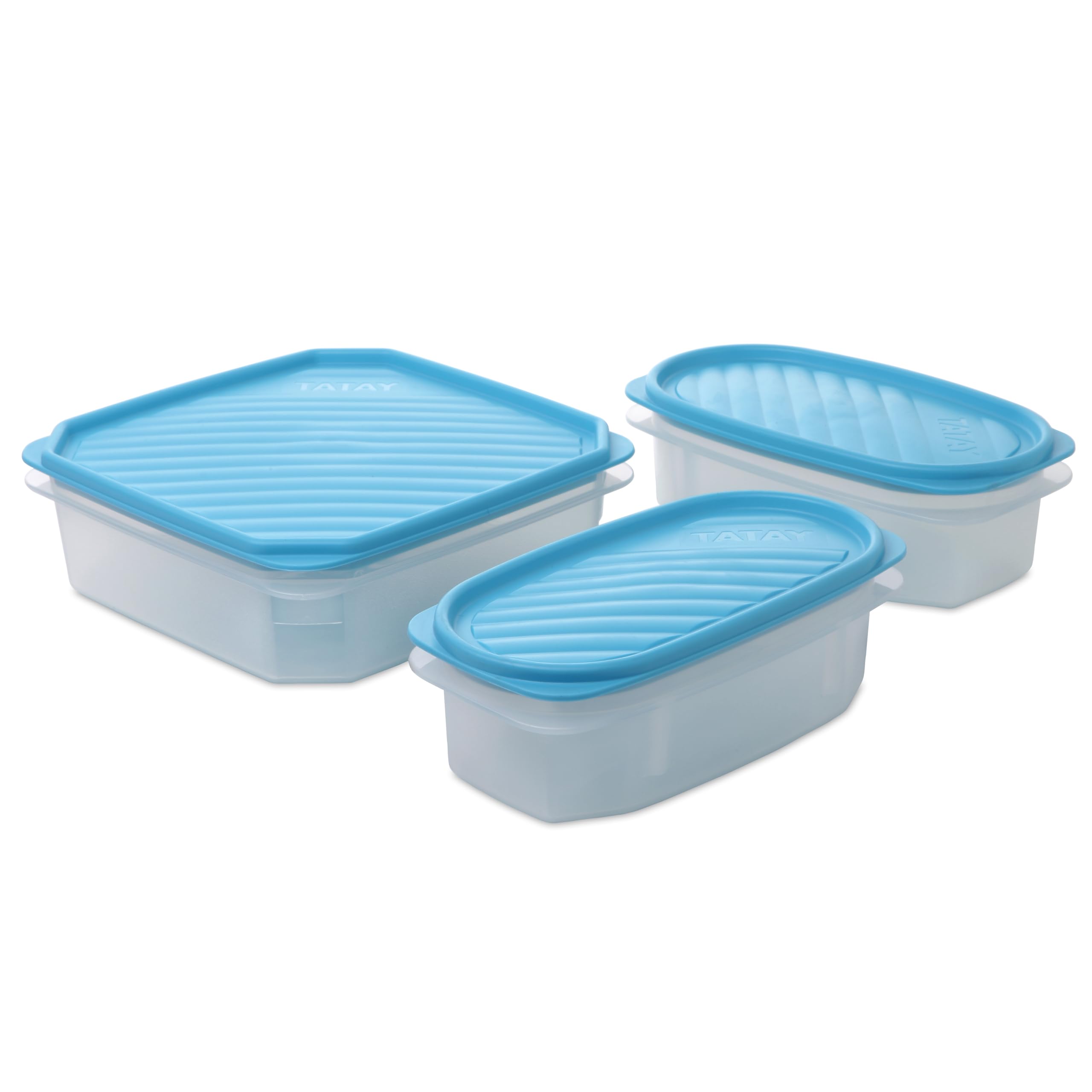 Tatay Tupper Hermético Top Flex Cierre Hermético Set de 3: 1x1,3L 2x0,5L
