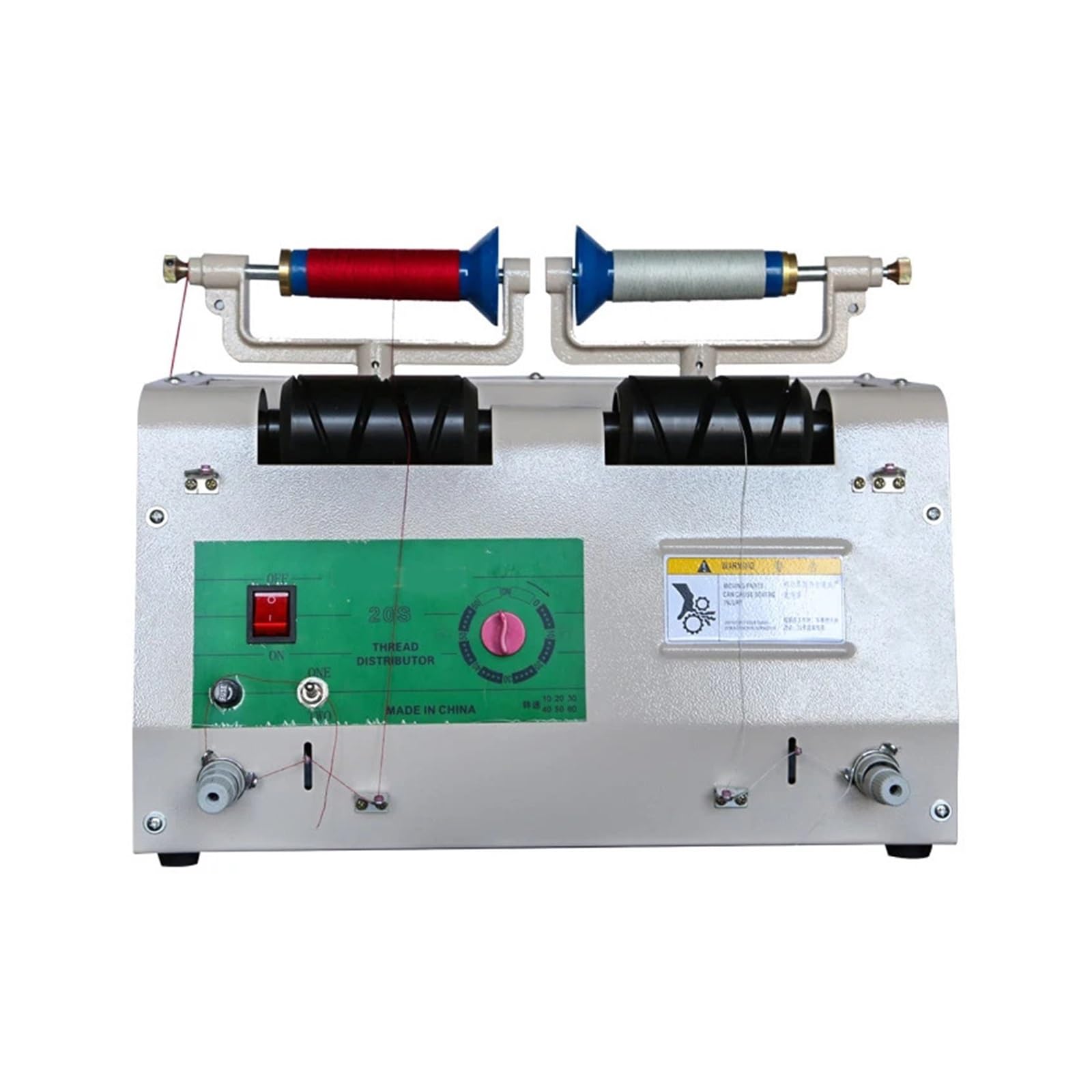 Máquina rebobinadora de bobinado divisor de doble cabezal, máquina rebobinadora de bobinado divisor de hilo de bordar de hilo de coser GC-20S