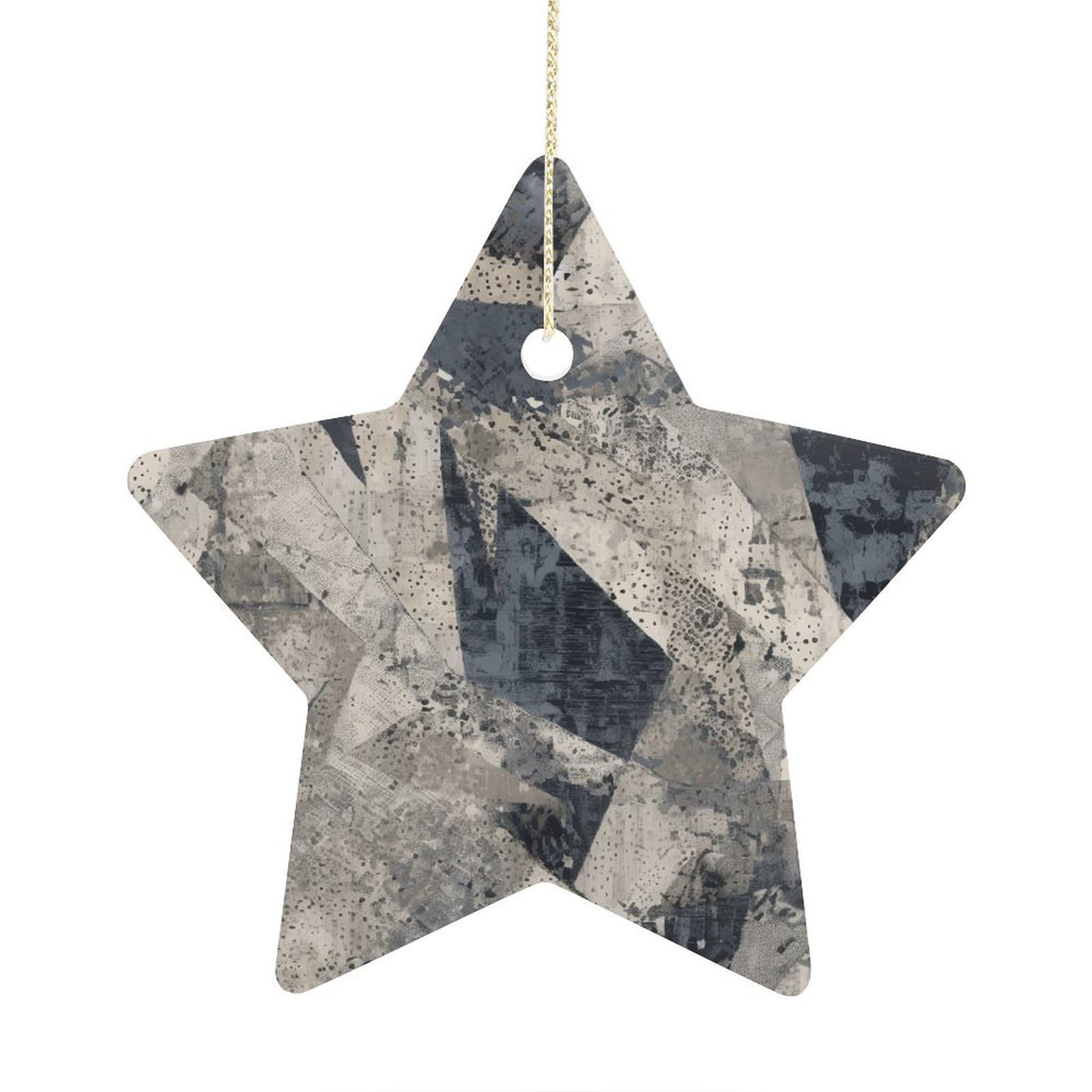 Fodpand Women's Style Intricately Textured Patterns Ornament With String, Keepsake Hanging Decorations,Ceramic Ornaments For Men Indoor Home Holiday Party Gifts