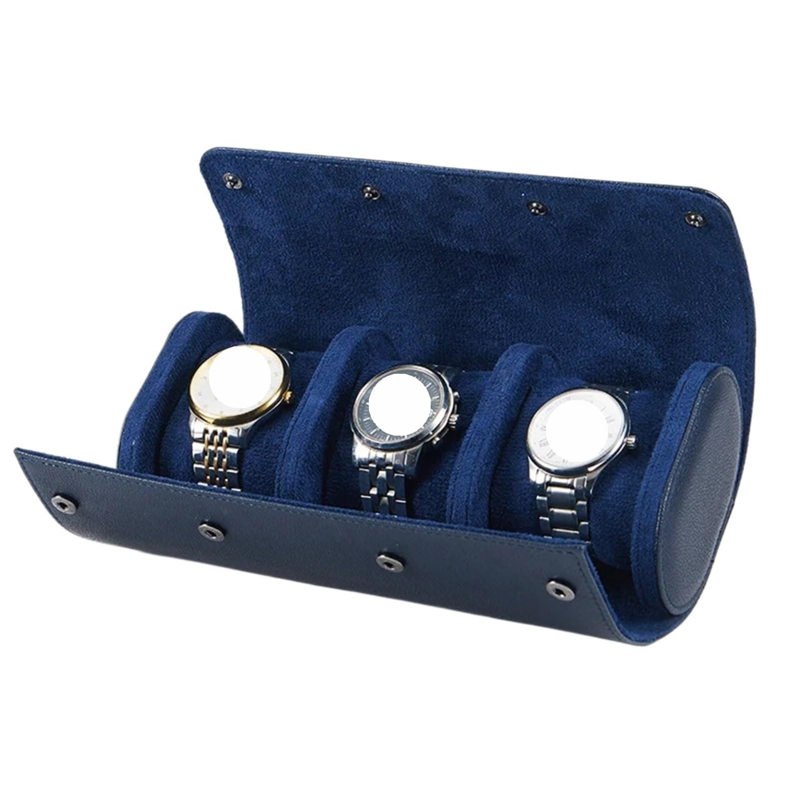 Boîte De Rangement Bijoux En Cuir PU 2 Pièces Pour Montres