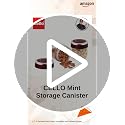 Image of CELLO Mint Storage Canister For Kitchen Set of 2, (500 ml x 2), Maroon | Food Grade, Stackable, See Through |Nestable Storage Pet Container with Lid for Food, Pulses, Spice, Cereals, Cookies,Dry Food